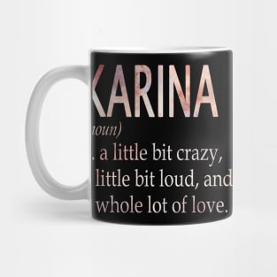 Karina Girl Name Definition Mug